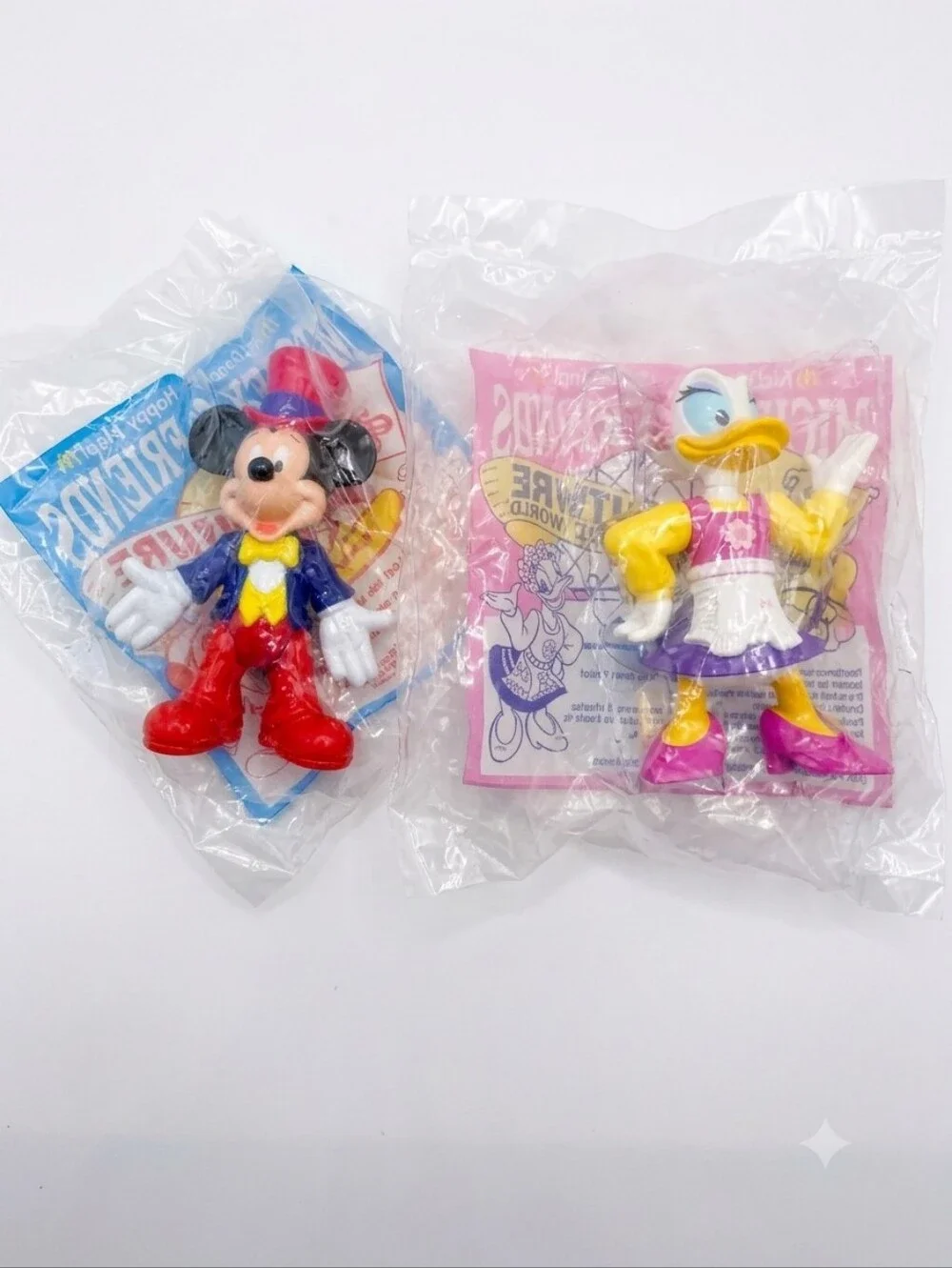 Vintage 1993 McDonald’s Disney Mickey & Daisy Happy Meal Toys Sealed
